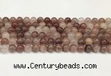 CBQ730 15.5 inches 8mm round strawberry quartz beads wholesale