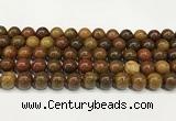 CBQ738 15.5 inches 10mm round red moss agate beads wholesale