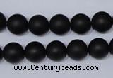 CBS04 15.5 inches 10mm round black stone beads wholesale