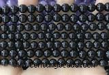 CBS541 15.5 inches 6mm round black spinel gemstone beads