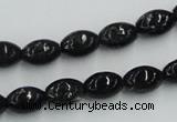 CBT05 16 inches 8*12mm rice natural biotite beads wholesale