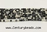CBW170 15.5 inches 4mm round black & white jasper gemstone beads wholesale