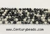 CBW171 15.5 inches 6mm round black & white jasper gemstone beads wholesale