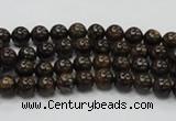 CBZ100 15.5 inches 4mm round bronzite gemstone beads