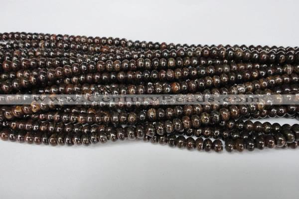 CBZ201 15.5 inches 3*6mm rondelle bronzite gemstone beads