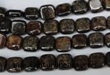 CBZ224 15.5 inches 8*8mm square bronzite gemstone beads