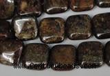 CBZ227 15.5 inches 14*14mm square bronzite gemstone beads