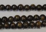 CBZ253 15.5 inches 4mm round bronzite gemstone beads wholesale