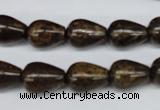 CBZ412 15.5 inches 10*14mm teardrop bronzite gemstone beads