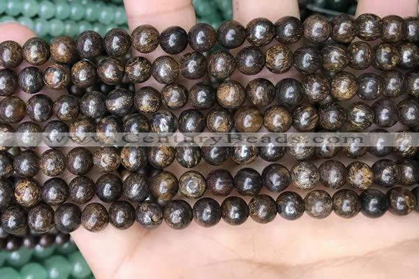 CBZ619 15.5 inches 6mm round bronzite beads wholesale