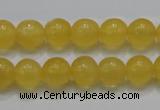 CCA05 15.5 inches 10mm round yellow calcite gemstone beads wholesale