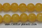 CCA06 15.5 inches 12mm round yellow calcite gemstone beads wholesale