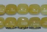 CCA12 15.5 inches 16*16mm square yellow calcite gemstone beads