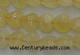 CCA22 15.5 inches 8*8mm heart calcite gemstone beads wholesale