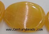 CCA30 15.5 inches 35*38mm – 40*42mm freeform calcite gemstone beads