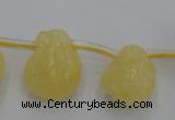 CCA33 Top-drilled 12*16mm nuggets calcite gemstone beads wholesale