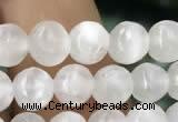 CCA361 15.5 inches 6mm round white calcite gemstone beads