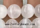 CCA363 15.5 inches 10mm round white calcite gemstone beads