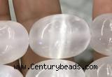 CCA371 15.5 inches 12*16mm rice white calcite gemstone beads