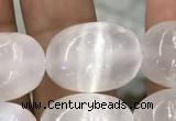 CCA372 15.5 inches 13*18mm rice white calcite gemstone beads