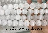 CCA384 15.5 inches 18mm round white calcite gemstone beads
