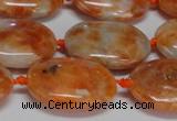 CCA483 15.5 inches 15*20mm oval orange calcite gemstone beads