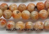 CCA52 15.5 inches 10mm round orange calcite gemstone beads wholesale