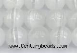 CCA528 15 inches 8mm round white calcite beads wholesale