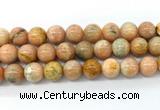 CCA555 15.5 inches 14mm round peach calcite gemstone beads