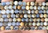 CCA561 15 inches 6mm round blue calcite beads wholesale