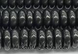 CCB1196 15 inches 4.5*10mm rondelle shungite gemstone beads