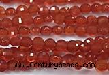 CCB1354 15 inches 2.5mm faceted coin red agate beads