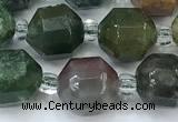 CCB1442 15 inches 7mm - 8mm faceted Indian agate beads