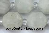 CCB1452 15 inches 9mm - 10mm faceted white moonstone beads