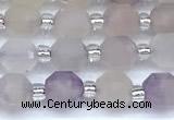 CCB1565 15 inches 5mm - 6mm faceted lavender amethyst beads