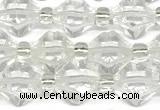 CCB1600 15 inches 10mm faceted white crystal beads