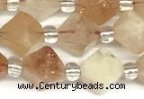 CCB1605 15 inches 10mm faceted sunstone gemstone beads