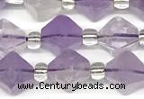 CCB1607 15 inches 10mm faceted lavender amethyst beads