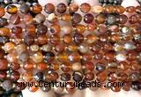 CCB1732 15 inches 6mm faceted coin dream agate beads