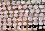 CCB1902 15 inches 8mm faceted coin rose quartz beads
