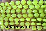 CCB1960 15 inches 8mm faceted coin candy jade beads