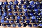 CCB2040 15 inches 8mm faceted coin sodalite gemstone beads