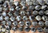 CCB2359 15 inches 12mm faceted coin black labradorite beads