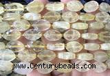 CCB2502 15 inches 9*14mm faceted marquise lemon quartz beads
