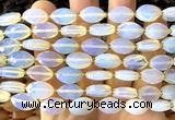 CCB2516 15 inches 9*14mm faceted marquise opalite beads wholesale