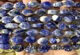 CCB2520 15 inches 9*14mm faceted marquise sodalite beads