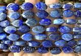CCB2521 15 inches 9*14mm faceted marquise lapis lazuli beads