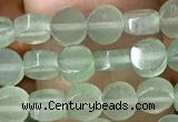 CCB513 15.5 inches 4mm coin green aventurine beads wholesale
