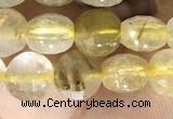 CCB611 15.5 inches 6mm faceted coin citrine gemstone beads