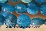 CCB615 15.5 inches 6mm faceted coin natural apatite gemstone beads